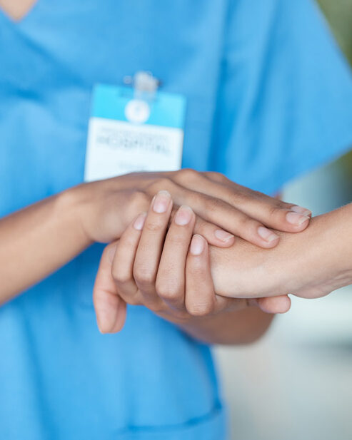 comforting hands
